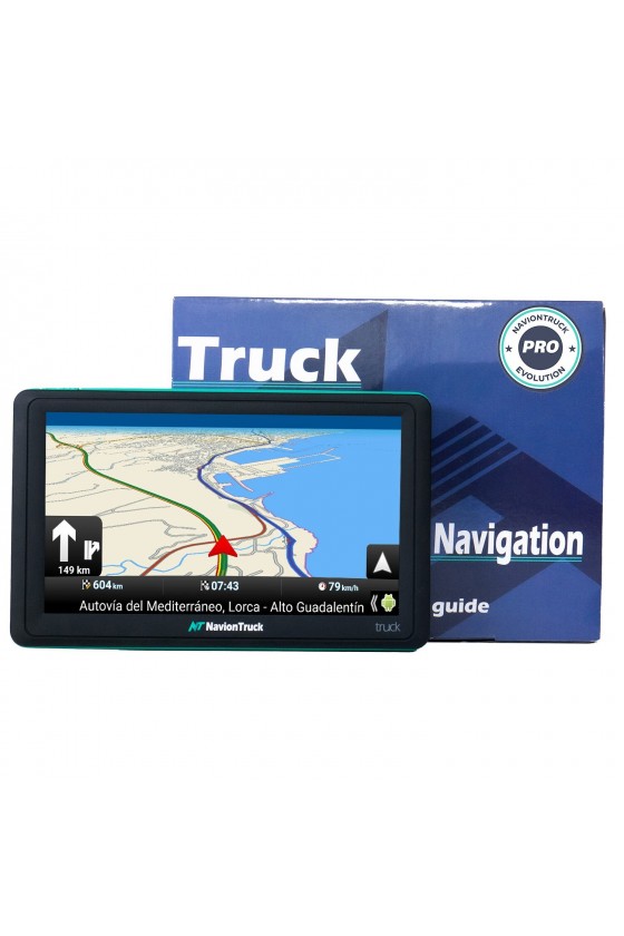 Pack GPS pour Poids Lourds Navion X7 Truck PRO Evolution + Visière + Housse de Protection + Verre Trempé
