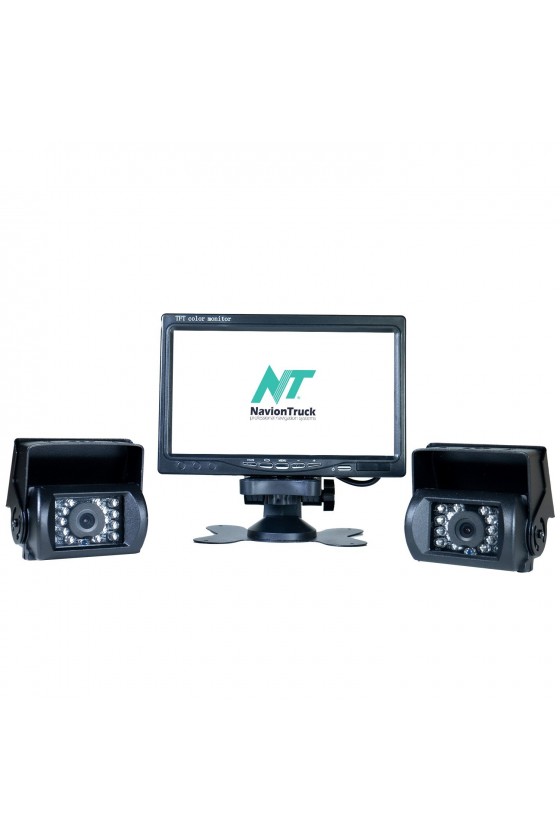 KIT Caméras de stationnement avant et arrière avec écran sans fil 7 pouces pour camions - Navion S50