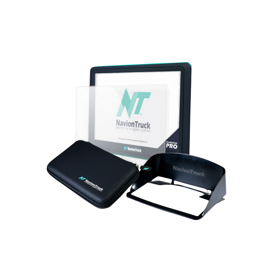 Pack GPS Camion NavionTruck X7 Smart – Visière, Étui et Verre Trempé