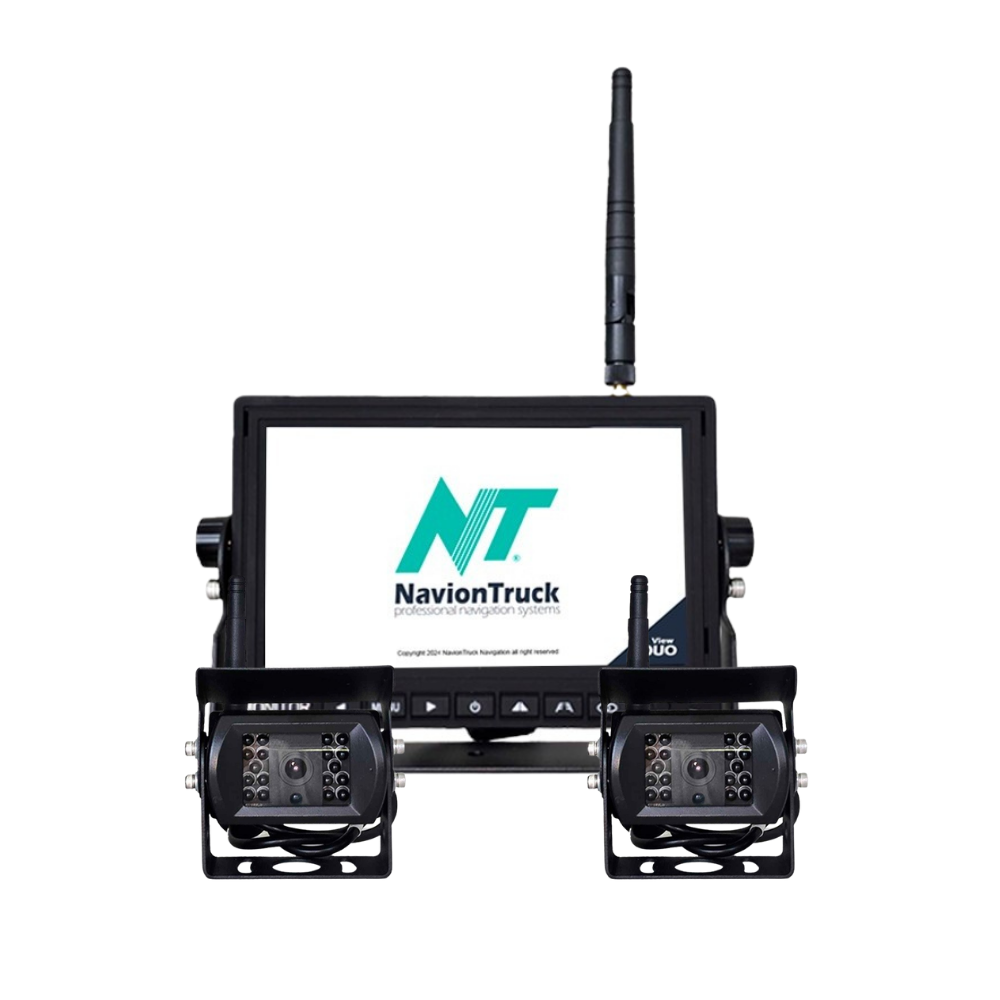 KIT Caméras de Stationnement Avant et Arrière avec Écran 7 Pouces Sans Fil pour Camion - Navion CAM View DUO – Image 4