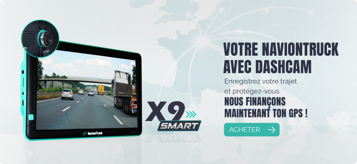 Votre NavionTruck Avec dashcam X9 Smart